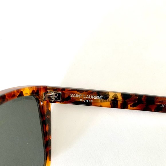Saint Laurent SL507 Unisex Sunglasses in Brown/Tortoise - Picture 9 of 9